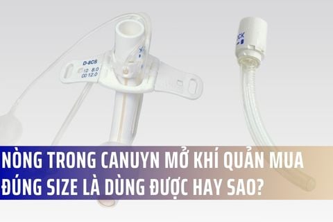 Nòng trong canuyn mở khí quản mua đúng size là dùng được hay sao?
