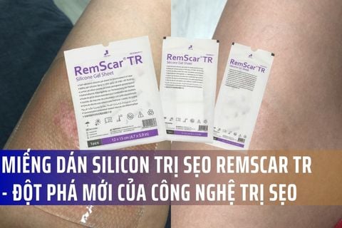 Miếng dán silicon trị sẹo RemScar TR: Đột phá mới của công nghệ trị sẹo